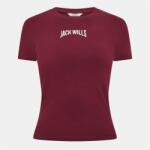 Jack Wills Бебешка тениска Jack Wills Women's Graphic Baby Slim Fit T-Shirt - Wine