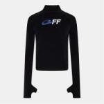 OFF WHITE Тениска OFF WHITE Men's Long Sleeve Relaxed Fit Long Sleeve T-Shirt - Black/White