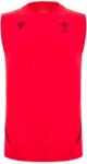 Macron Wales Rugby Sleeveless Training Shirt 2025 Adults - Red