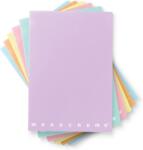 Pigna Monocromo tűzött füzet, A4, 42 lap, vonalas, 6-féle szín, PASTEL (2298901)