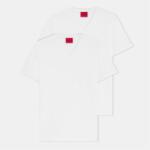 Hugo Тениска Hugo Short Sleeve V Neck T Shirt - White