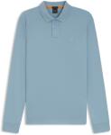 Boss Блуза с яка Boss Mens BOSS ORANGE Passerby Premium Cotton Long Sleeve Polo Shirt with Logo Detail - Light Blue 451