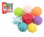 Huanger gumi textúrájú labda szett, 9db, 6-7cm, műanyag (00311938)