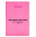 FunnyCase Naptár 2026 Rózsaszín Ajándék Tanárnak A Támogatásod Több (Kalendarz Różowy Twoje Wsparcie Znaczy Więcej)