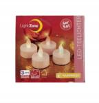  Tealight 4db LED-es meleg és színes Gyertya (09)