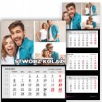  Háromnapos naptár 2026-re Az Ön Kollázsa nagy Személyre szabott varázsló (Kalendarz Trójdzielny 2026 Personalizowany)