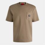 Hugo Тениска Hugo Men's Dombiro 01 Red Cotton T-Shirt - Med Brown 219