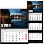  Háromrészes Naptár 2026 Fali Irodai Dekoratív Stílus Divatos Ajándék (KALENDARZ TRÓJDZIELNY 2026 STYL BIUROWY MODNY)