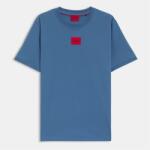 Hugo Тениска Hugo Mens HUGO Diragolino Contemporary T-Shirt with Logo Detail - Med Blue 422