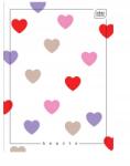Interdruk Füzet A5 60 lapos kockás Interdruk Hearts Wz 4 (6775)