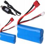  2 db 7.4V 1500MAH Li-ion akkumulátor T-dugó T40 Rc autóhoz F49 Usb töltő (B0F8NZN4MZ)