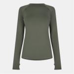USA Pro Дамска фланелка с дълъг ръкав USA Pro Long Sleeve Top Womens - Khaki