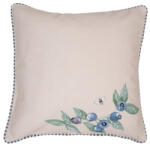 Clayre & Eef Párnahuzat 40x40cm, 100% pamut, Blueberry Fields