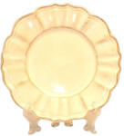 Vanilia Romantikus desszerttányér, natúr, kerámia, kézzel festett (V-K-27-26)