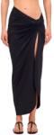 SUNDEK Long crossed in front sarong - Black (Black)