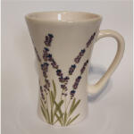 Vanilia Violin levendulás hosszú bögre, kerámia, kézzel festett 5dl (V-K-52-37)