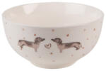 Clayre & Eef Porcelántálka 500ml, 14x7cm, Dachshund Love