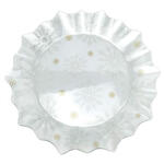 Dakls Üvegtányér 29, 5x29, 5x2, 2cm, hókristályos (DOR21015)