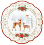 Easy Life Christmas Melody porcelán desszerttányér 20cm