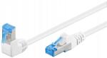 Goobay Patchcord Lan kábel Cat 6A S/ftp 1x90 fehér 0.5m (51563)