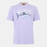Boss Тениска Boss Men's BOSSfish Cotton Short Sleeve Graphic T-Shirt - Open Purple