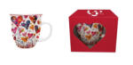 Duo Gift Porcelánbögre 650ml, dobozban, Colorful Hearts 1 (62069)