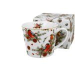 Duo Gift Porcelánbögre 610ml, dobozban, Christmas Birds (52954)