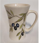 Vanilia Violin olajbogyós hosszú bögre, kerámia, kézzel festett 5dl (v-k-36-37)