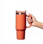 Homla Thermo bögre szívószállal Estrela narancssárga 1180 ml Homla (242392)