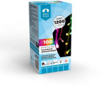 DekorTrend Crystalline toldható LED jégcsapfüzér, 3x0, 4 m, 100 db MULTI LED, átlátszó kábel (KAT_203)