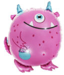  Rózsaszín Szörny Fólia Lufi 52x59cm