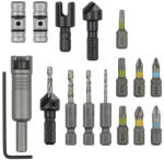 wolfcraft FlipBit fúró és csavarozó készlet, 17 részes (3086000)