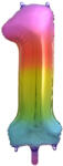 1-es Szám Óriás Fólia Lufi Szivárvány 105cm