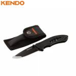 Kendo rozsdamentes acél zsebkés, bicska fekete 165mm tokkal (041301-0263)