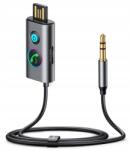 JOYROOM JR-CB7 Vezeték Nélküli Autós Vevőegység Szürke 3.5MM-ES Audiohoz (6956116756789)