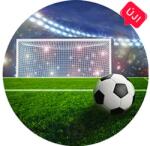 Gyertyakovács Focilabda a kapu előtt tortaostya