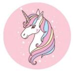 Gyertyakovács Rózsaszín cuki unikornis tortaostya