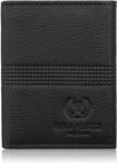 Paolo Peruzzi férfi bőr pénztárca, kompakt, RFID-vel | fekete