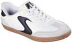 Skechers Маратонки Skechers Women's Duraleather and Suede Overlay Bungee Low-Top Trainers - White/Black