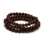  Bratara 3 Wrap Tip Mala Jad Orange Rotund - 8 - 9 mm
