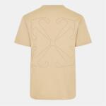 Off White Тениска Off White Men's - Technical Tape T-Shirt - Brown Rice-Mole