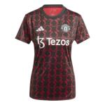 adidas Manchester United Pre-Match Shirt 2024 2025 Womens - Black/Mufc Red