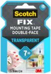3M Bandă dublu adezivă transparentă pentru montare, 19 mm x 1.5 m, Scotch-Fix (BAD085)