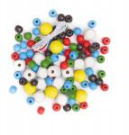 DpCraft Színes Fa Gyöngyök 100db GRKO-100 Craft (GRKO-100)