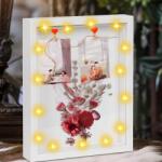  3D képkeret utántöltővel, 27 x 22 cm, 3D zsinórral (kh)