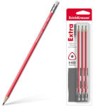 ErichKrause Grafitirón ErichKrause Extra HB háromszögletű radírral 3 db/bliszter (43572) - argentumshop