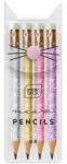 Interdruk Mini Ceruza Interdruk Meow Csillámos 4 Db Hb (OŁMININTGLITTER)