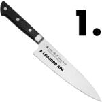 Satake Satoru Gyuto Japán rozsdamentes szakácskés 59 HRC, 21 cm, laminált markolat, A LEGJOBB APA lézergravír mintázat (802-789-gravirozott-a-legjobb-apa)
