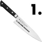 Satake Satoru Gyuto Japán rozsdamentes szakácskés 59 HRC, 21 cm, laminált markolat, A LEGJOBB SZAKÁCS lézergravír mintázat (802-789-gravirozott-a-legjobb-szakacs)