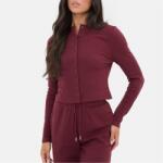 I Saw It First Фланелка с дълъг ръкав I Saw It First Button Front Long Sleeve Top - Burgundy